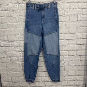 Urban Outfitters BDG Byron Spliced Two-Tone Denim Jogger Jeans Small